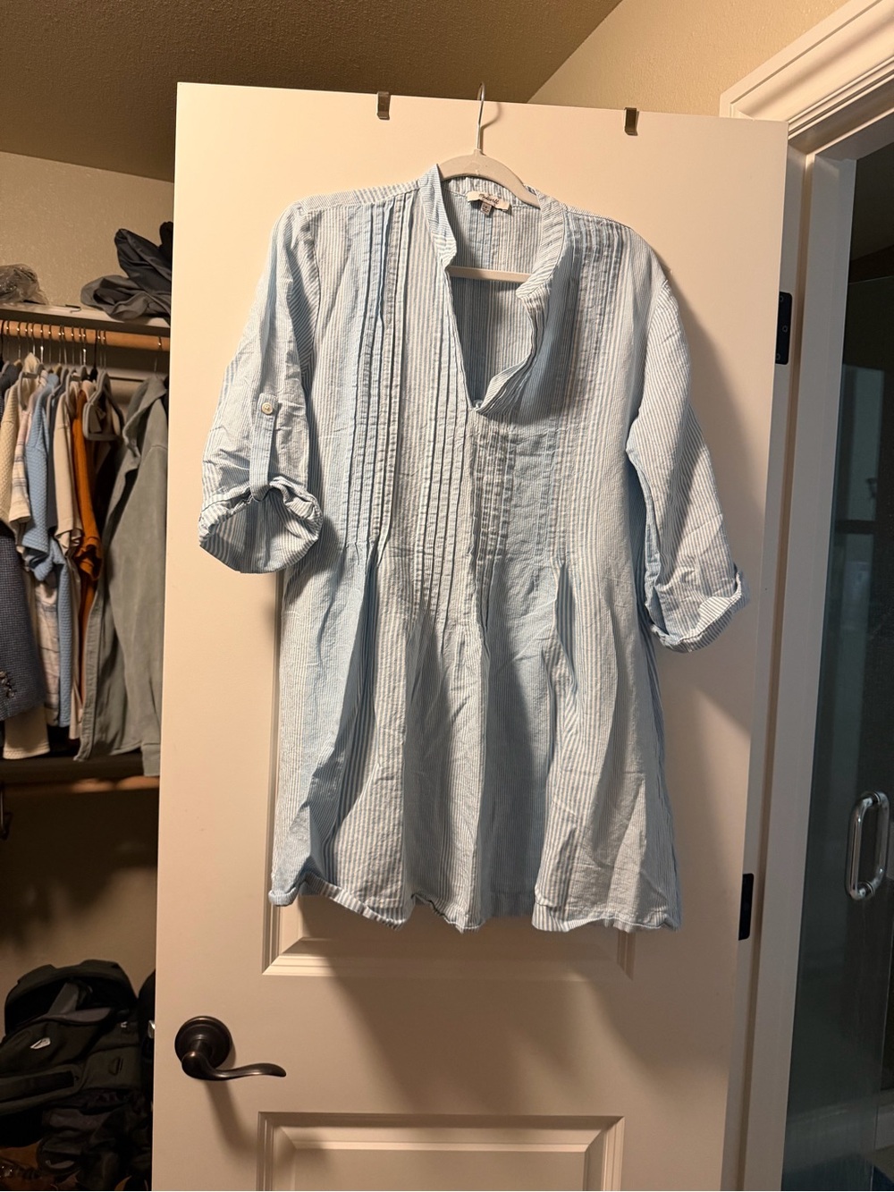 Madewell striped pullover dress